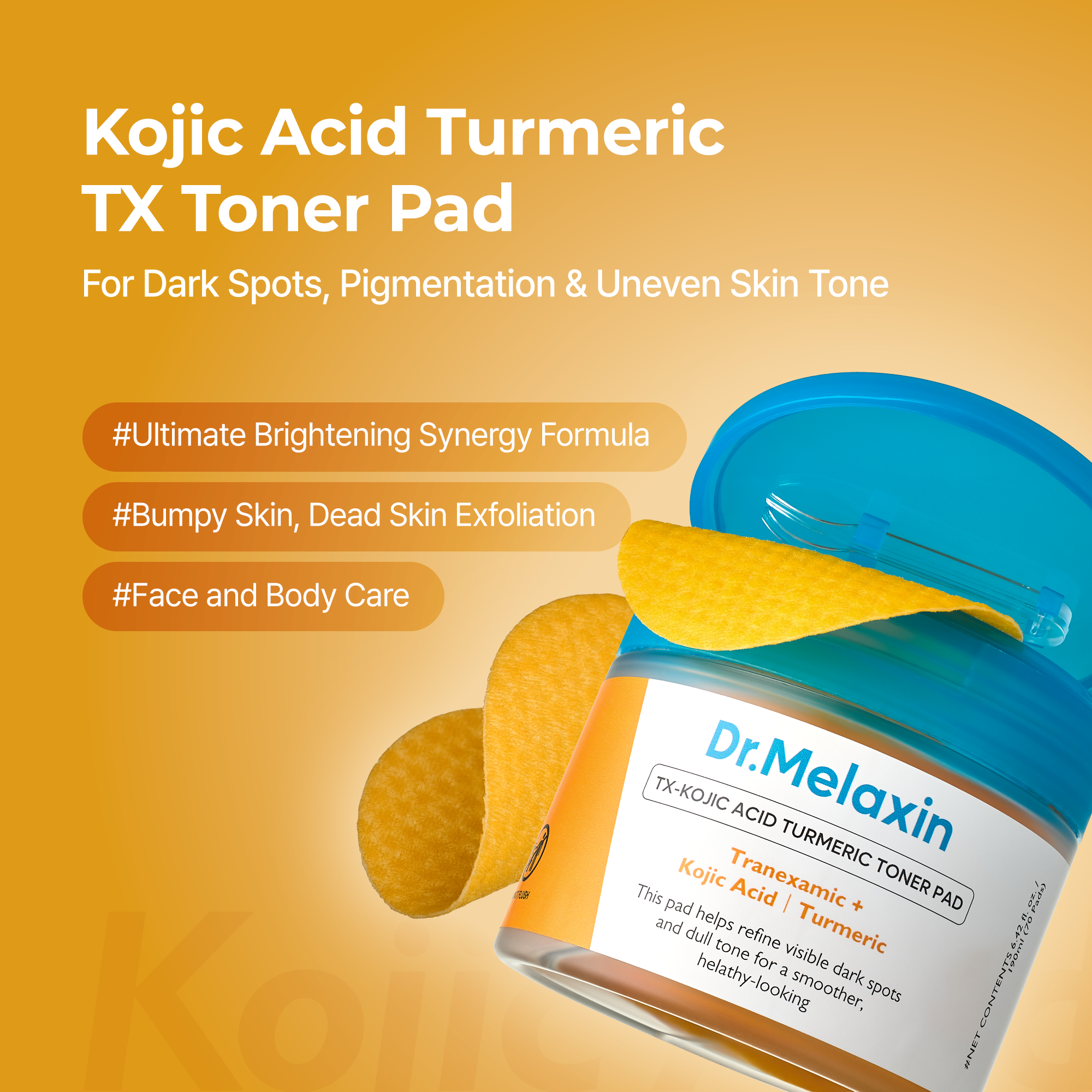Alternative view of Kojic Acid Turmeric Tx Toner Pad 70Pads